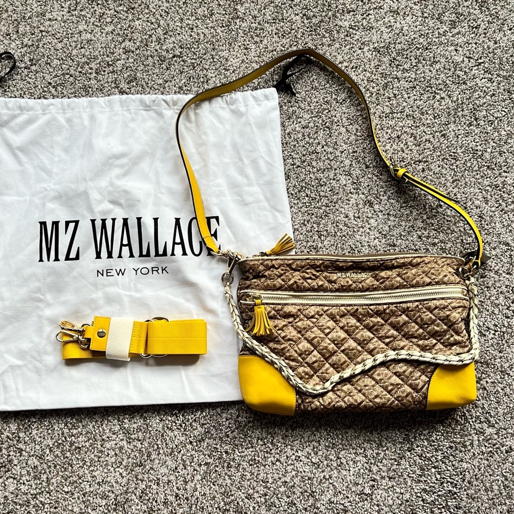 MZ Wallace Legend Medium Crossbody, Sunshine. GUC.